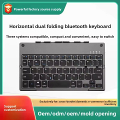 60 Key Foldable Bt Keyboard- Portable Travel Keyboard with Phone/Tablet Stand