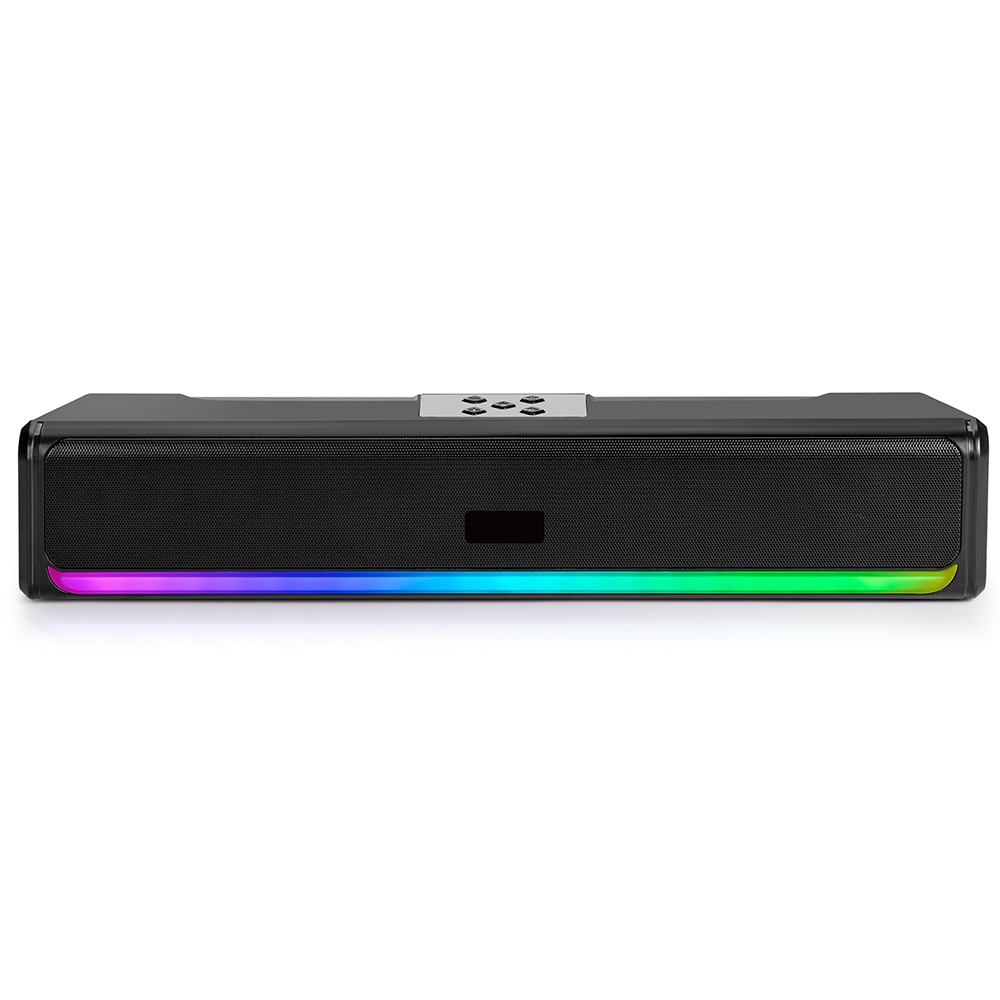 10W TWS Wireless Speaker with Iron Mesh Design, Bluetooth 5.1,LED Light