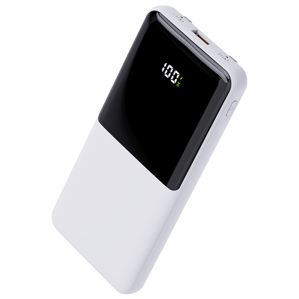 10000mAh Power Bank with Digital Display – 22.5W Fast Charging, Built-in 3 Cables