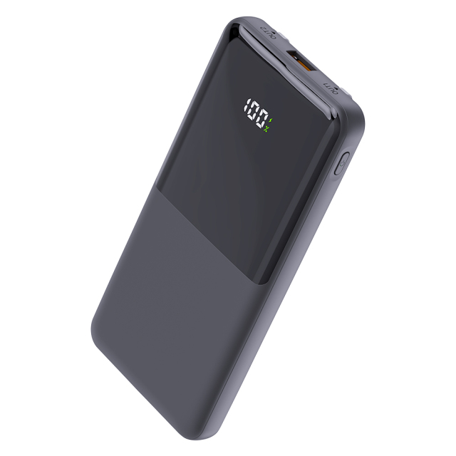 10000mAh Power Bank with Digital Display – 22.5W Fast Charging, Built-in 3 Cables