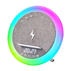 15W Wireless Charging LED Bluetooth Speaker,FM Radio,Soothing White Noise