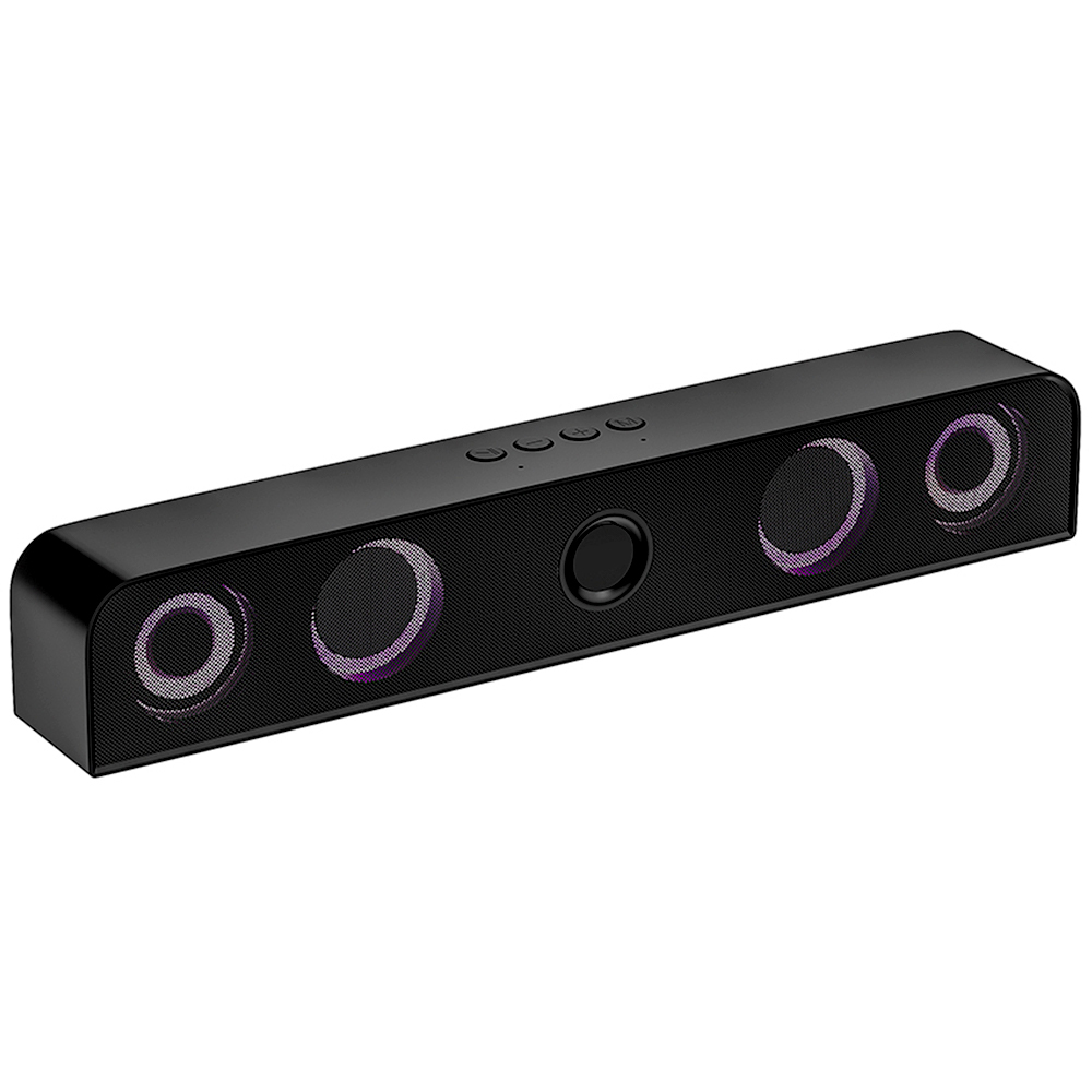 10W RGB Party Speaker with Bluetooth 5.0 – Dual 52mm Subwoofer