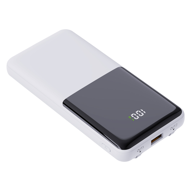 10000mAh Power Bank with Digital Display – 22.5W Fast Charging, Built-in 3 Cables