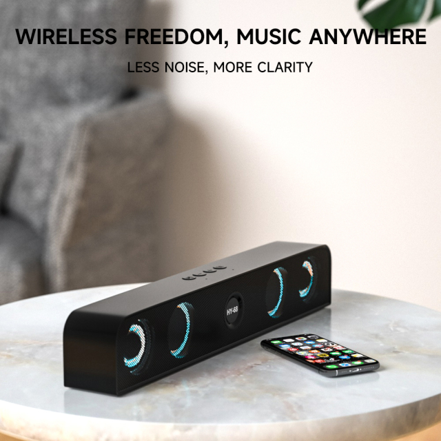 10W RGB Party Speaker with Bluetooth 5.0 – Dual 52mm Subwoofer