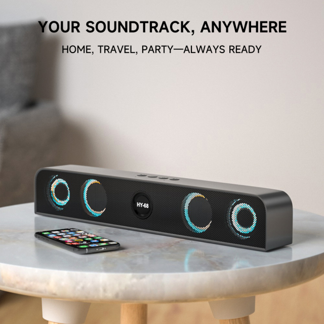 10W RGB Party Speaker with Bluetooth 5.0 – Dual 52mm Subwoofer