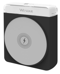 WESDAR Magnetic 5000mAh Power Bank with 22.5W PD Fast Charging & 15W Wireless Charger