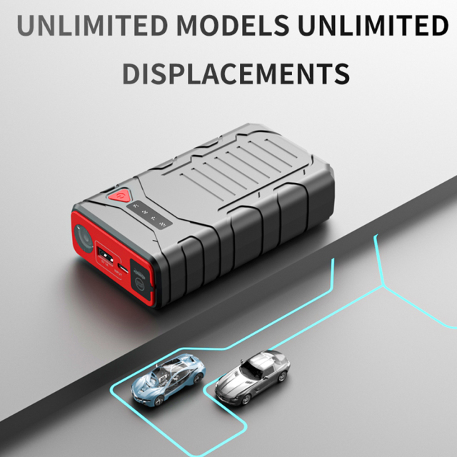 WESDAR Professional 12V Car Jump Starter - 10000mAh Portable Power Bank