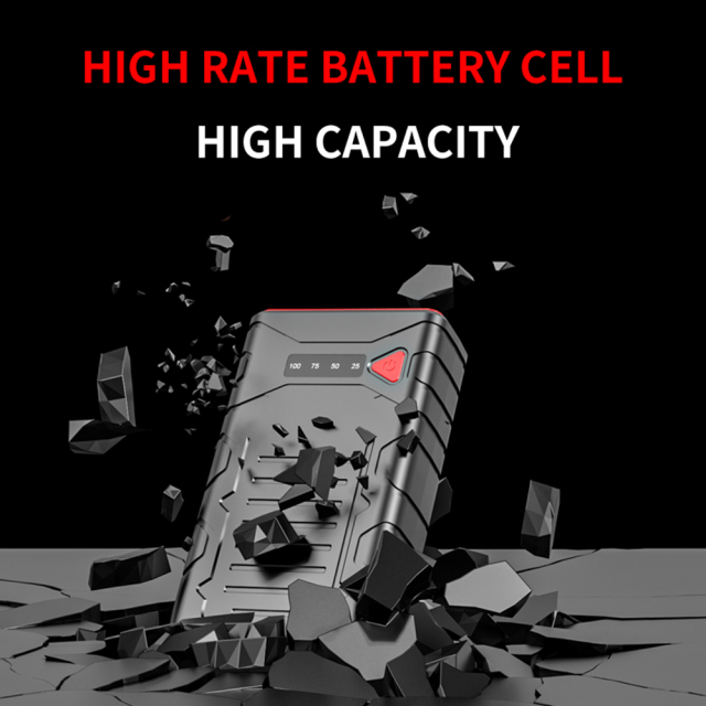 WESDAR Professional 12V Car Jump Starter - 10000mAh Portable Power Bank