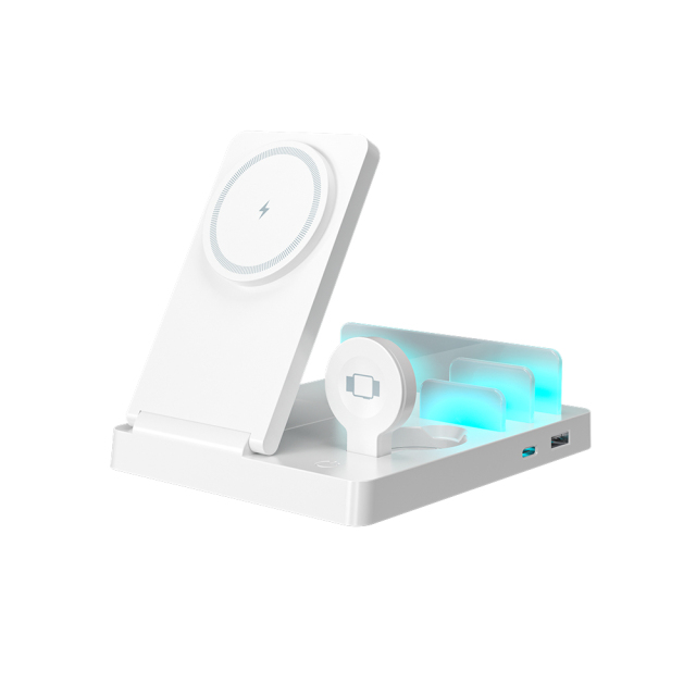 15W Wireless Charging Station 5-in-1: Fast Qi Charger