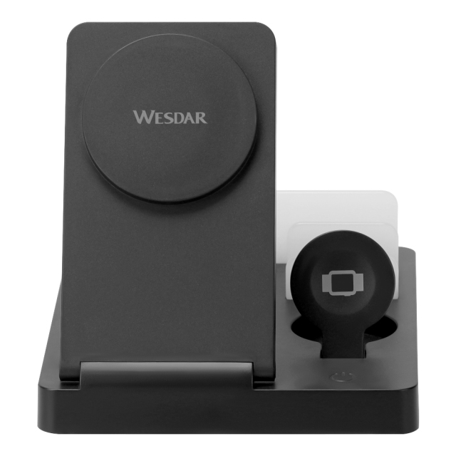 15W Wireless Charging Station 5-in-1: Fast Qi Charger