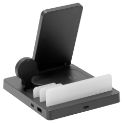 15W Wireless Charging Station 5-in-1: Fast Qi Charger