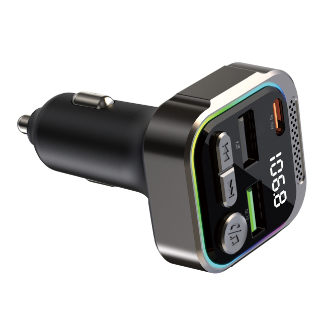 All-in-One Bluetooth FM Transmitter with Dual USB & PD30W Fast Charging