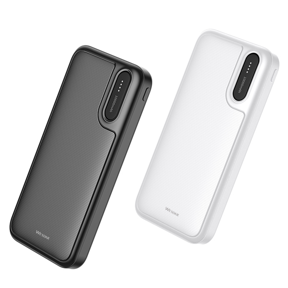 10000mAh LCD Power Bank, Dual 12W Fast Portable Charger with Type-C Input