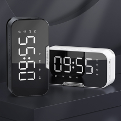 3W Bluetooth 5.3 Speaker with Alarm Clock, FM Radio, Phone Stand & Temp Display