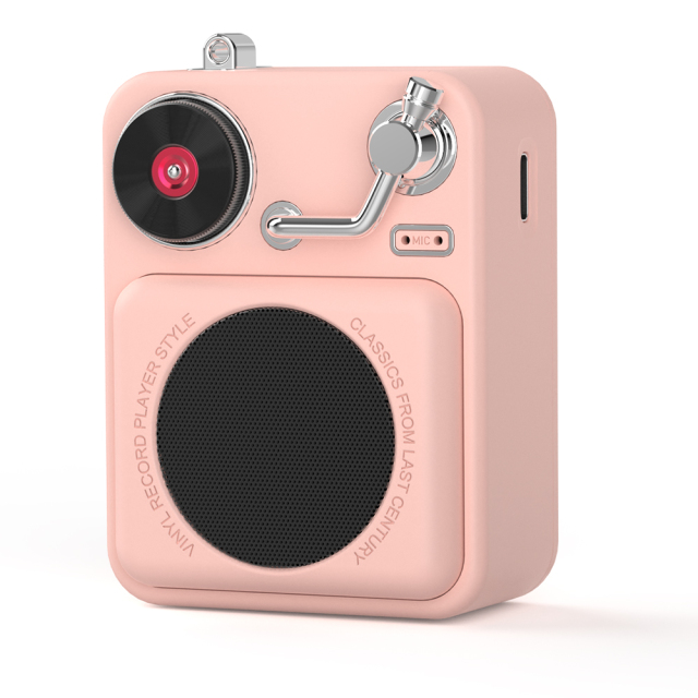 Portable TWS Bluetooth 5.3 Speaker, 5W Stereo Sound, 400mAh Battery