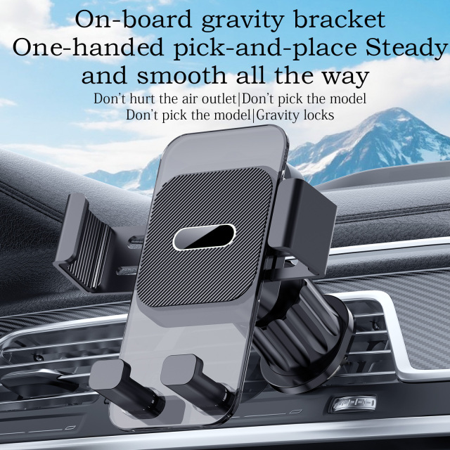 360° Aluminum Phone Car Mount - Secure Air Vent, Dashboard & Windshield Holder