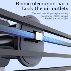 360° Aluminum Phone Car Mount - Secure Air Vent, Dashboard & Windshield Holder