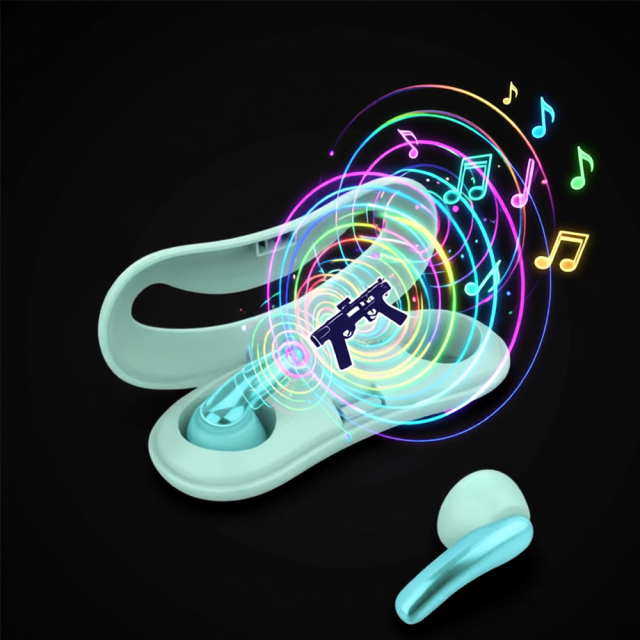 New In-Ear Wireless Earbuds with TFY Blue Charging Case,Bluetooth 5.4