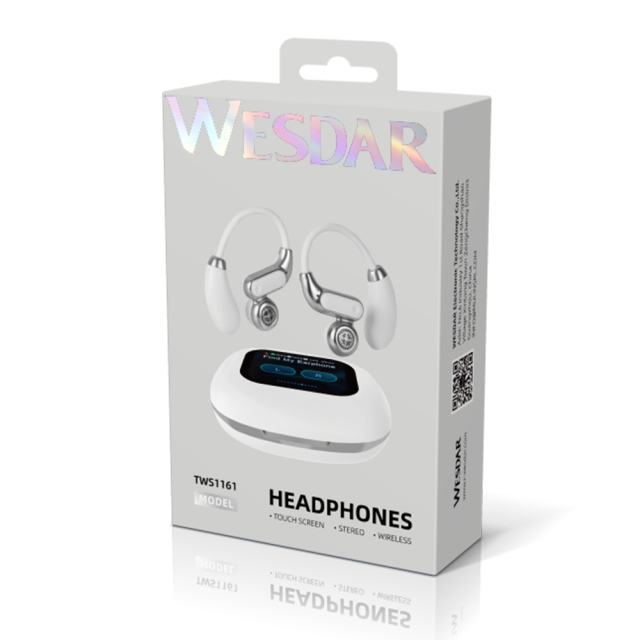 WESDAR Bluetooth 5.4 Gaming Earbuds with Touch Display, 3D Surround Sound