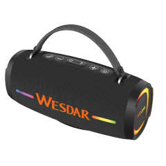 WESDAR 14W Portable Bluetooth Speaker with RGB Lights, Powerful Bass, BT6.0, IPX5