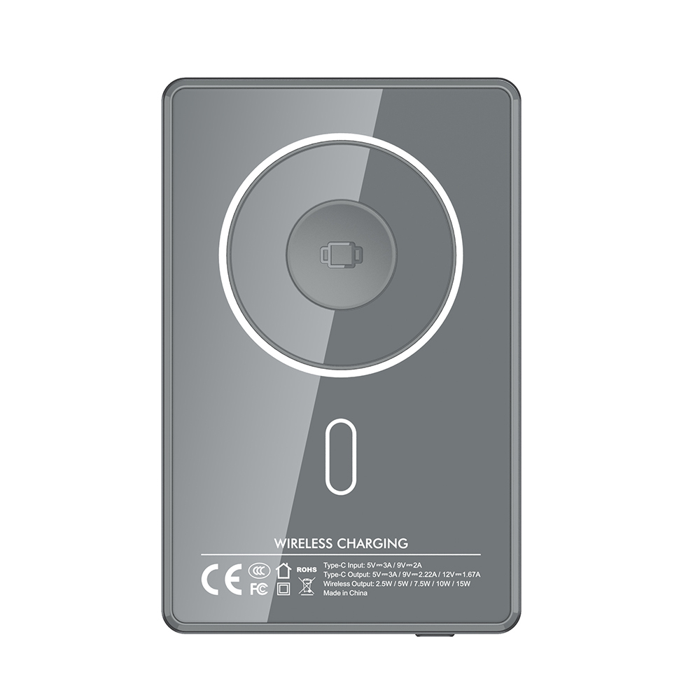 3-in-1 Magnetic Wireless Charging Power Bank 10000mAh with Phone Stand & Display Screen