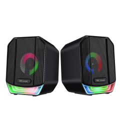 WESDAR 5W USB-Powered Desktop Computer Speakers with RGB Lights