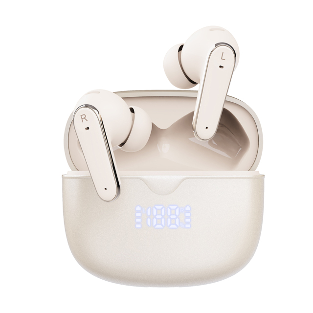 Travel Earbuds with Battery % Screen, Bluetooth 6.0