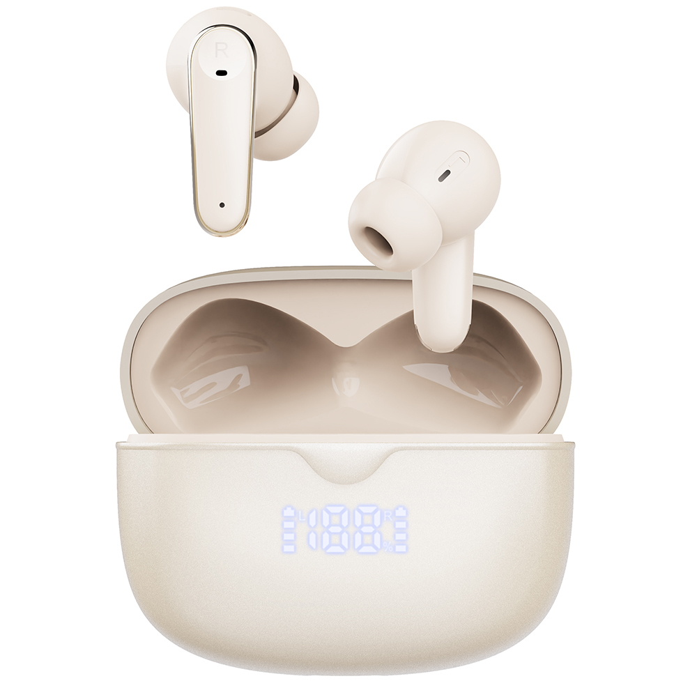 Travel Earbuds with Battery % Screen, Bluetooth 6.0