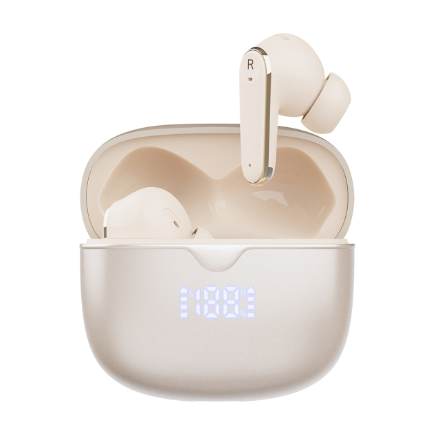 Travel Earbuds with Battery % Screen, Bluetooth 6.0