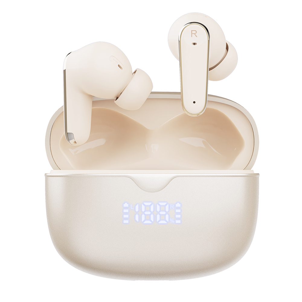 Travel Earbuds with Battery % Screen, Bluetooth 6.0