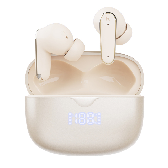 Travel Earbuds with Battery % Screen, Bluetooth 6.0