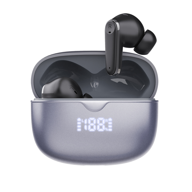 Travel Earbuds with Battery % Screen, Bluetooth 6.0