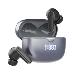 Travel Earbuds with Battery % Screen, Bluetooth 6.0