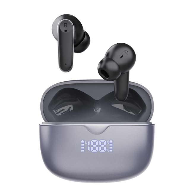 Travel Earbuds with Battery % Screen, Bluetooth 6.0