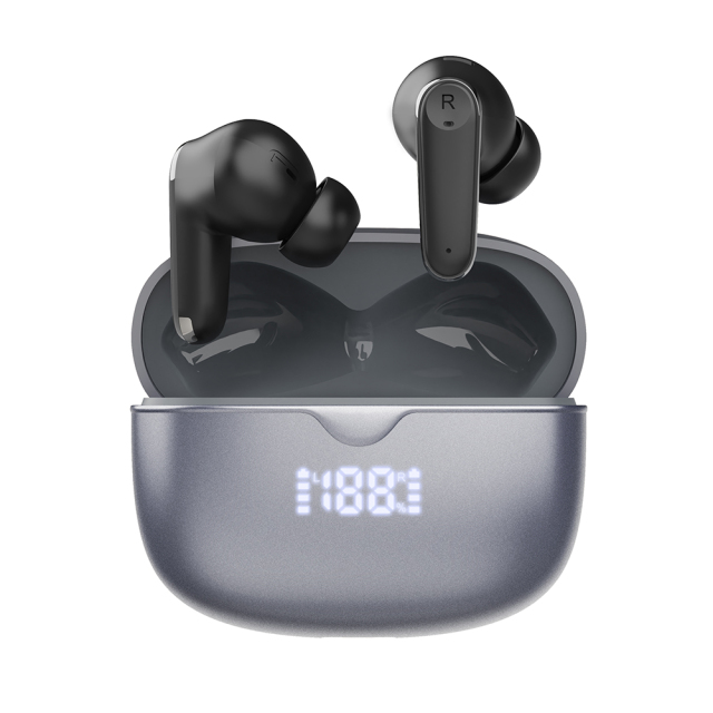 Travel Earbuds with Battery % Screen, Bluetooth 6.0