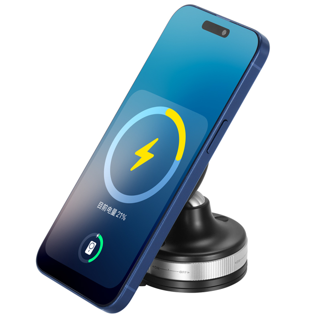 Aluminum Alloy Magnetic Wireless Charger Stand, Qi2 15W Fast PD 3.0 Charging