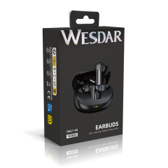 BT 6.0 TWS Earbuds 4-Mic ANC Noise Cancelling ENC for Smartphone