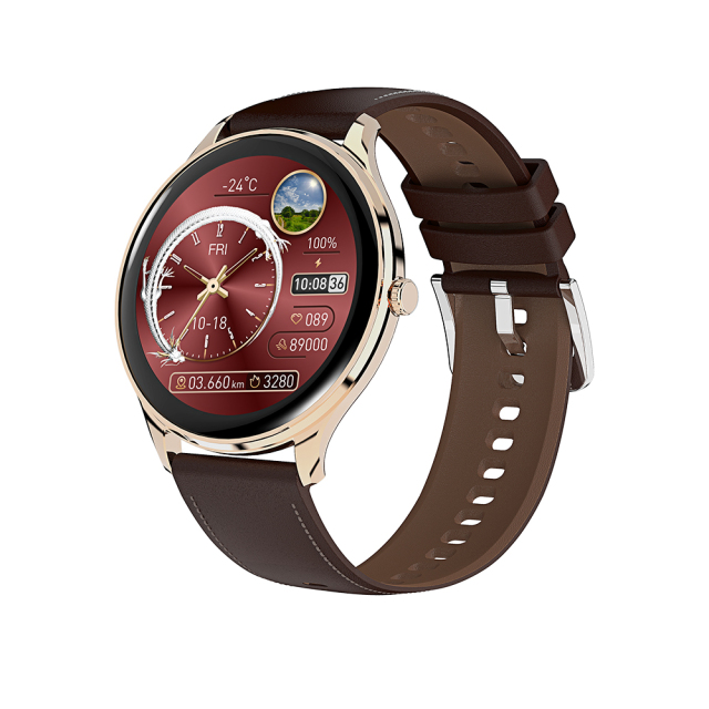 Luxury Women's Smartwatch Sports Health Monitor Heart Rate,1.46" IPS Wireless Charging