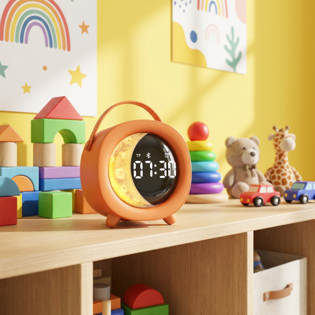 WESDAR Mini Portable Bluetooth Speaker 5.3,RGB Light, Alarm Clock & FM Radio