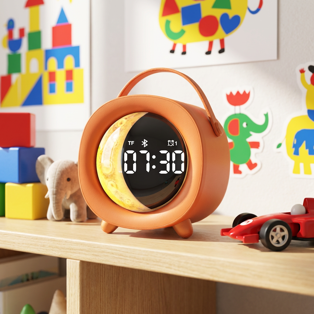 WESDAR Mini Portable Bluetooth Speaker 5.3,RGB Light, Alarm Clock & FM Radio