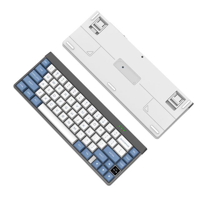 Triple Mode 66 Keys Mechanical Feeling Keyboard, 2.4G/Bluetooth/Wired