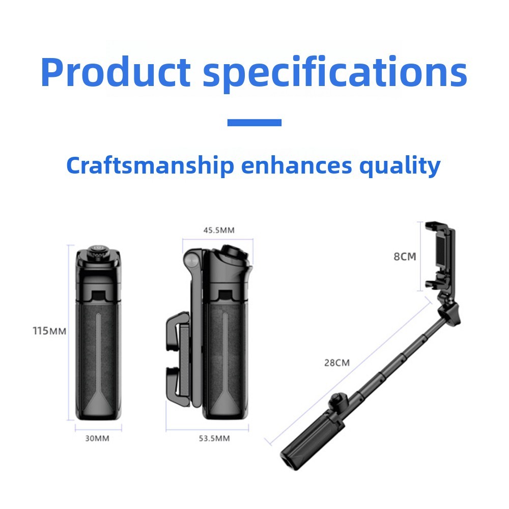 MINI Zooming Selfie Stick with Bluetooth Remote & 360° Rotation