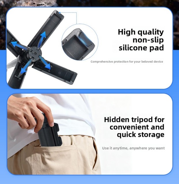 MINI Zooming Selfie Stick with Bluetooth Remote & 360° Rotation