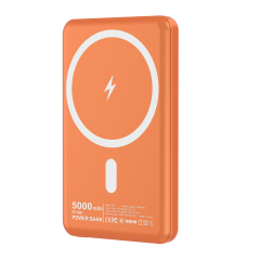Slim Magnetic Wireless Power Bank 5000mAh, 15W Fast Charging