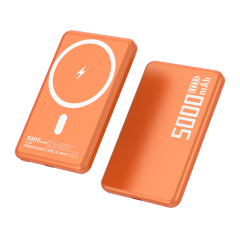 Slim Magnetic Wireless Power Bank 5000mAh, 15W Fast Charging