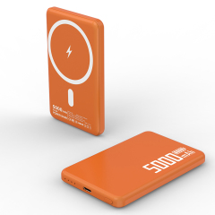 Slim Magnetic Wireless Power Bank 5000mAh, 15W Fast Charging