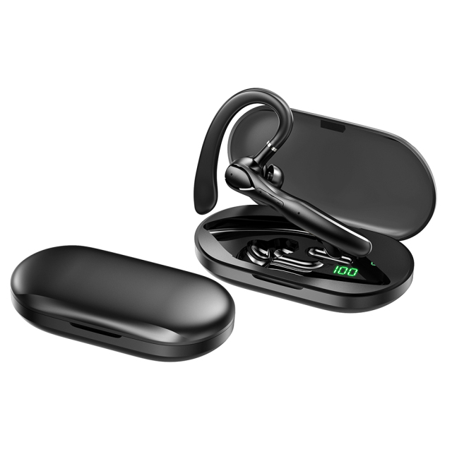 360° Rotating Ear Hook Bluetooth 5.4 Headset,Wireless Flexible Earphones