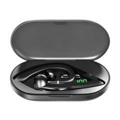 360° Rotating Ear Hook Bluetooth 5.4 Headset,Wireless Flexible Earphones