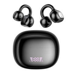 BT 5.4 Clip-On Wireless Earphones with LED Power Display,185 Days Standby