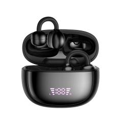 BT 5.4 Clip-On Wireless Earphones with LED Power Display,185 Days Standby